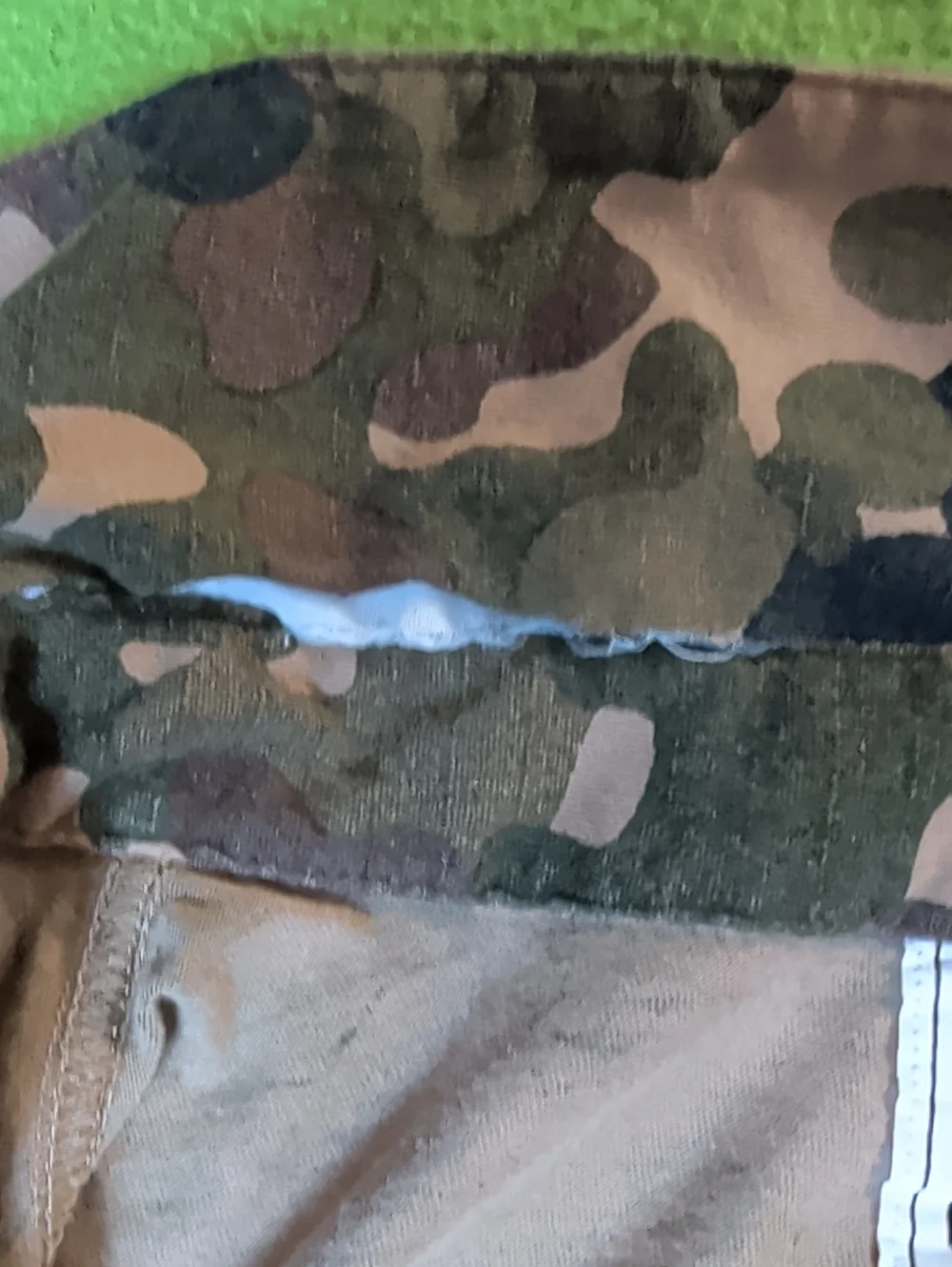 adidas Men's Camouflage Button-Up Shirt - Green/Brown/Black CE4691 Medium Size